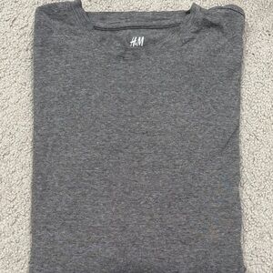 H&M Charcoal Crew Neck Tee
